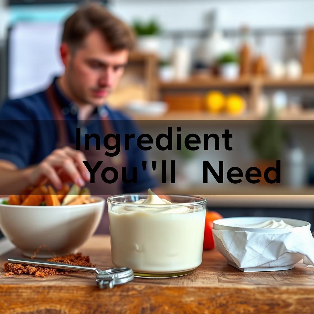 Ingredients - home mayonnaise recipe
