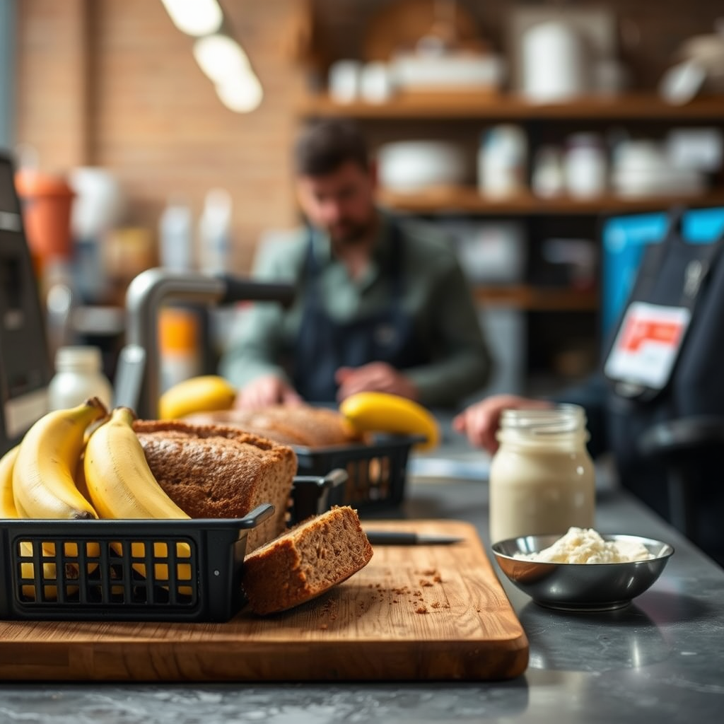 Ingredients - banana bread recipe with mayonnaise