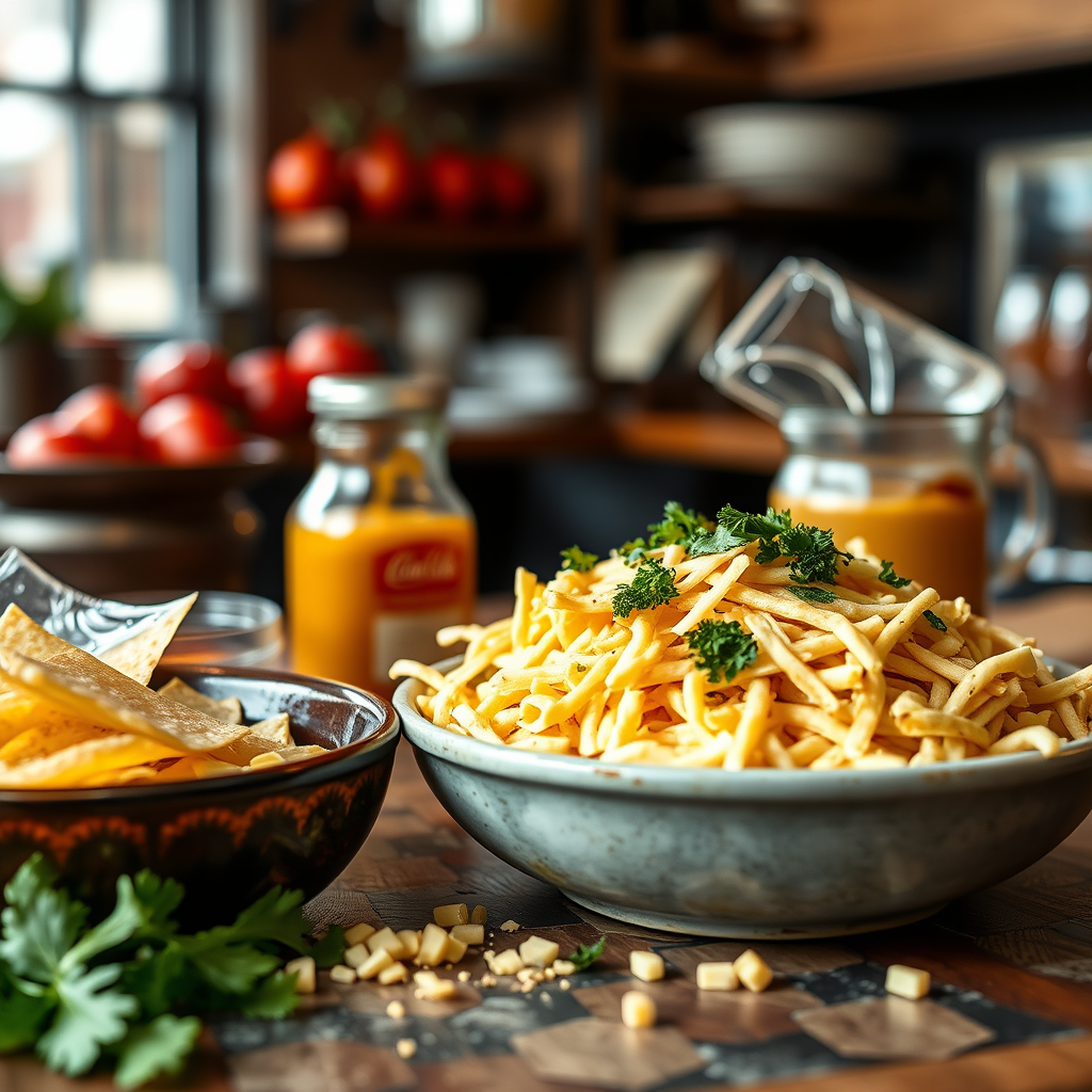 Ingredients - nacho cheese recipe