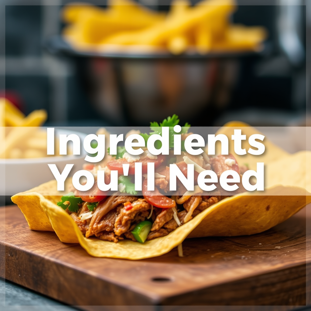 Ingredients - pulled pork nachos recipe