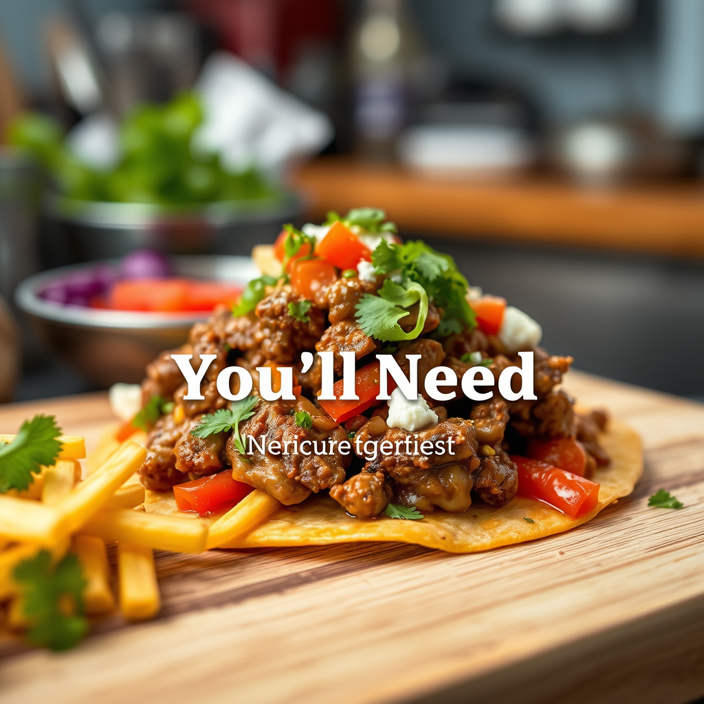 Ingredients - ground beef nachos recipe