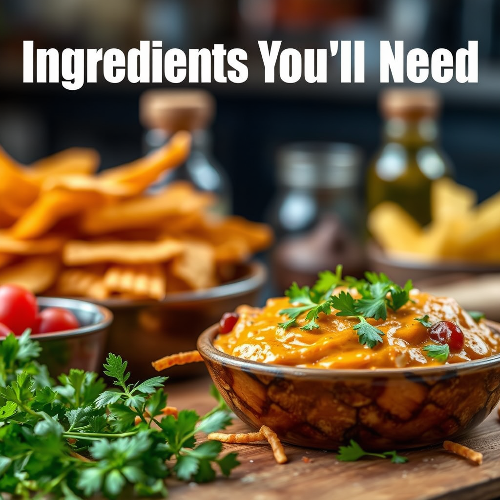 Ingredients - nacho dip recipe