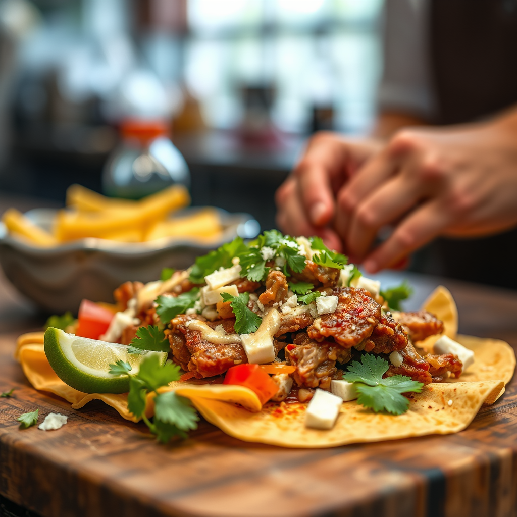 Ingredients - recipe for pulled pork nachos