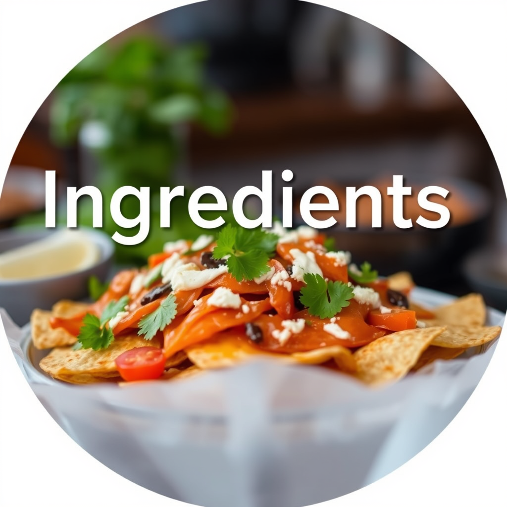 Ingredients - campfire nachos recipe