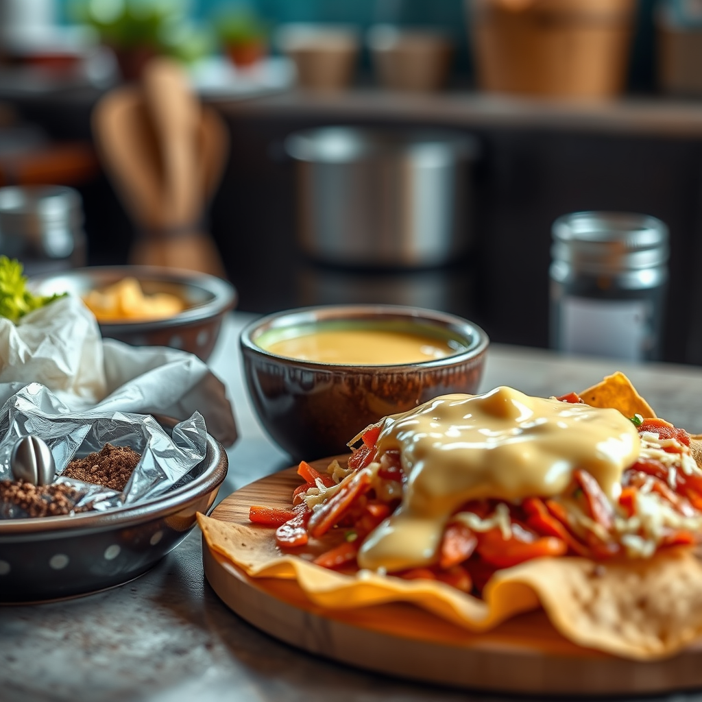 Ingredients - cheese sauce recipe for nachos