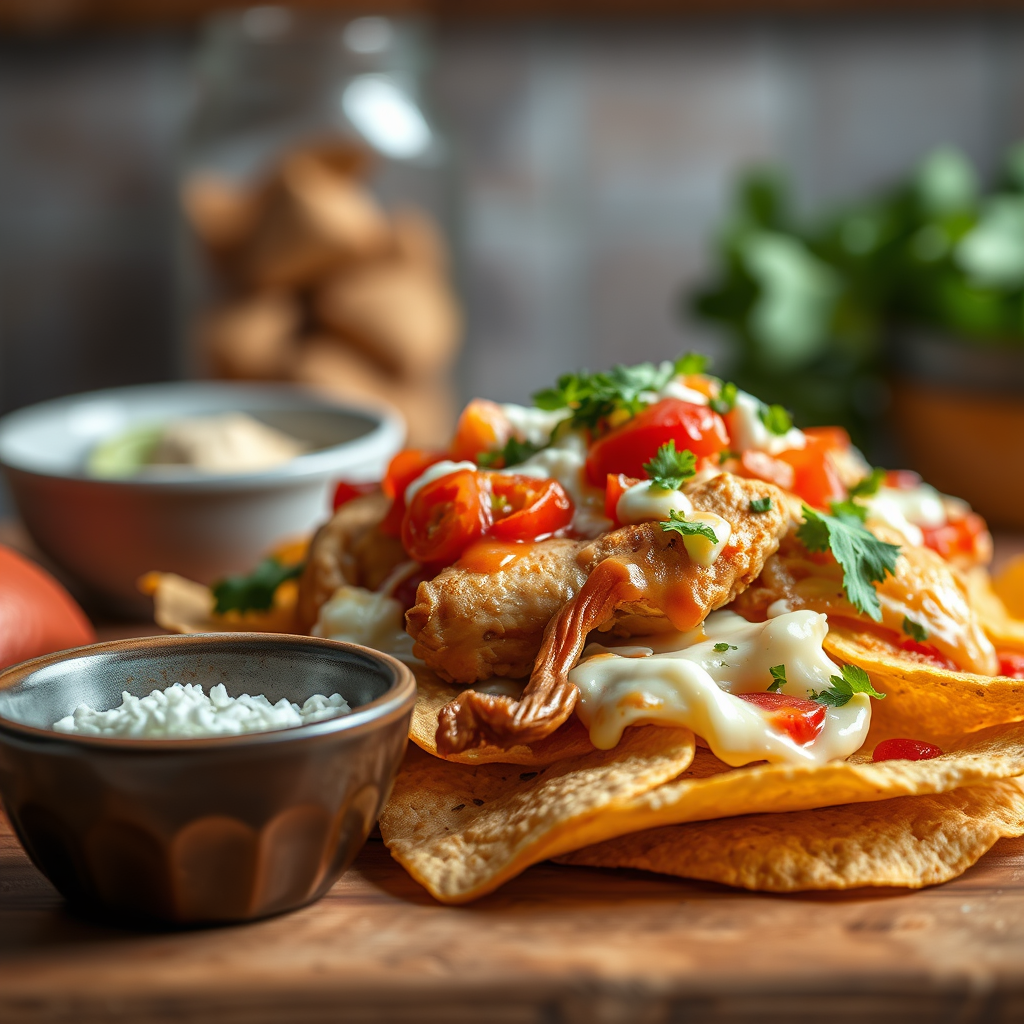 Ingredients - easy chicken nachos recipe
