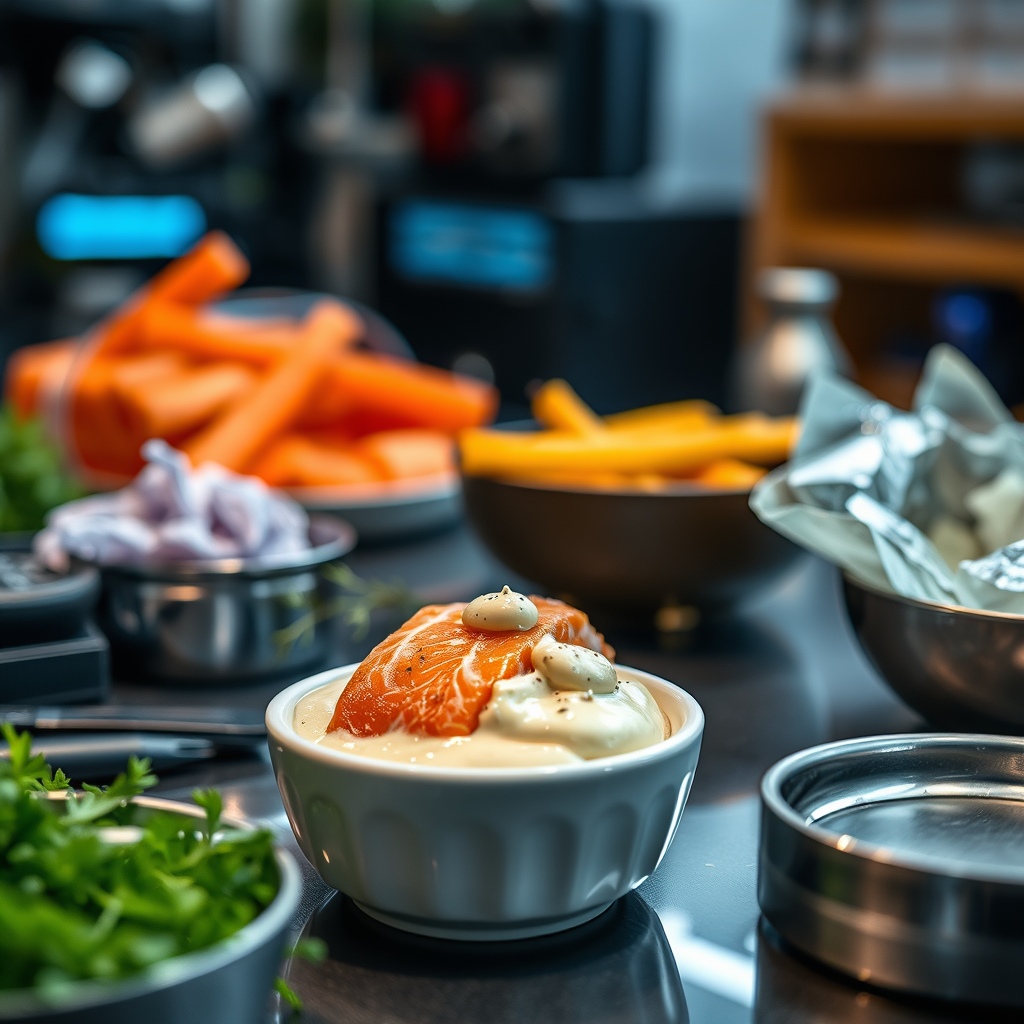 Ingredients - salmon with mayonnaise recipe