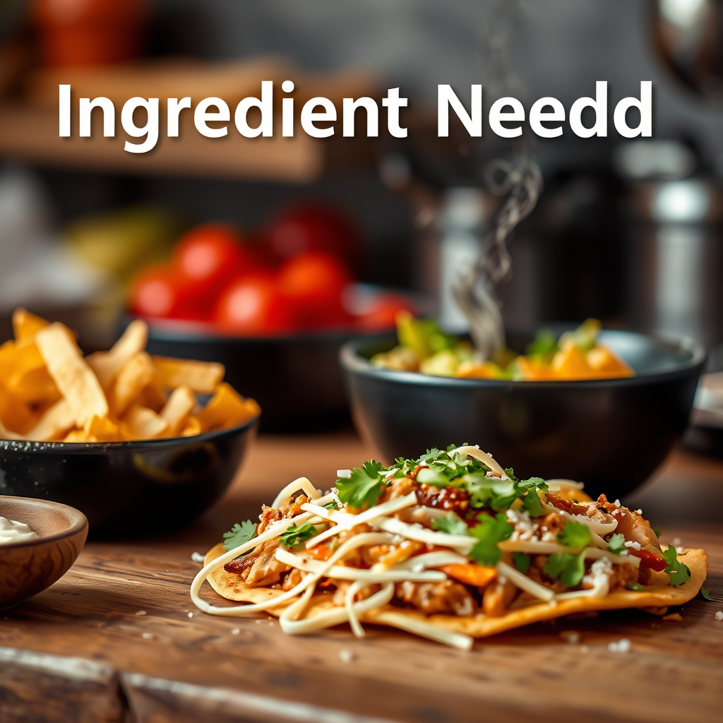 Ingredients - chicken nachos recipe