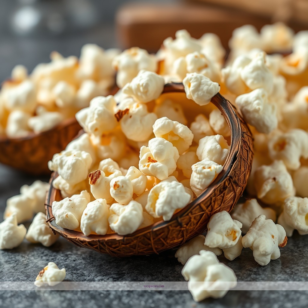 Ingredients - coconut oil popcorn recipe