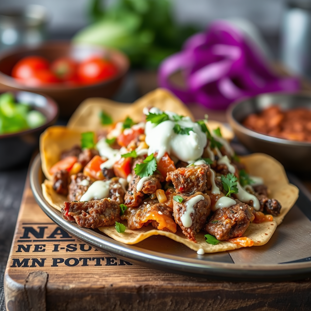 Ingredients - restaurant style beef nachos recipe