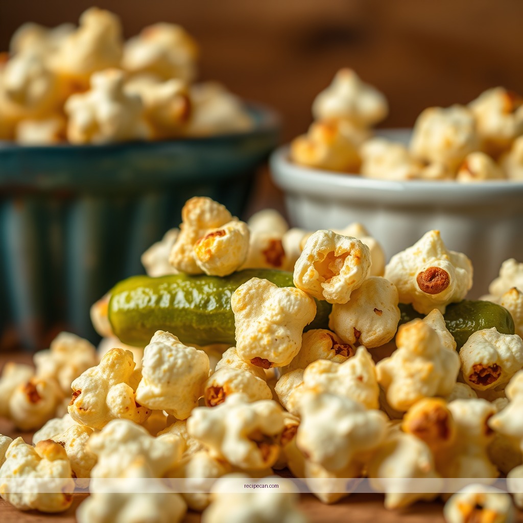 Ingredients - dill pickle popcorn recipe