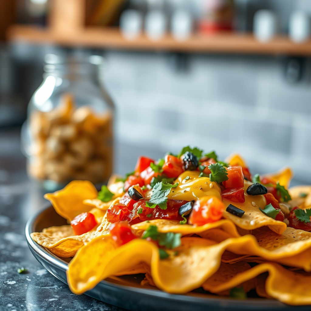 Ingredients - simple cheese nachos recipe
