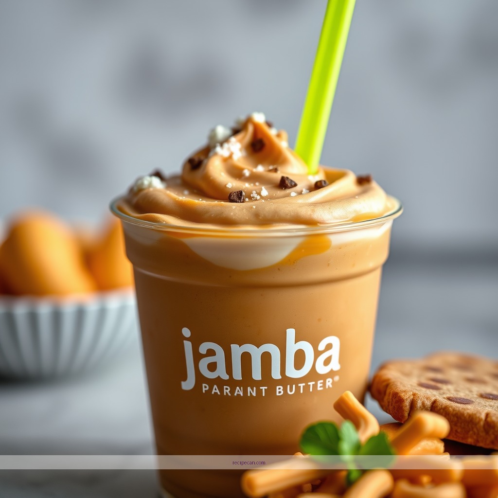 Ingredients - jamba juice peanut butter moo'd recipe