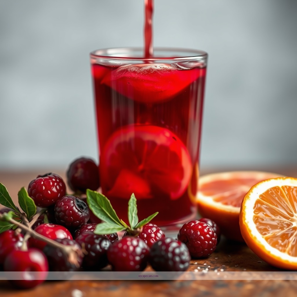 Ingredients - orange cranberry juice recipe
