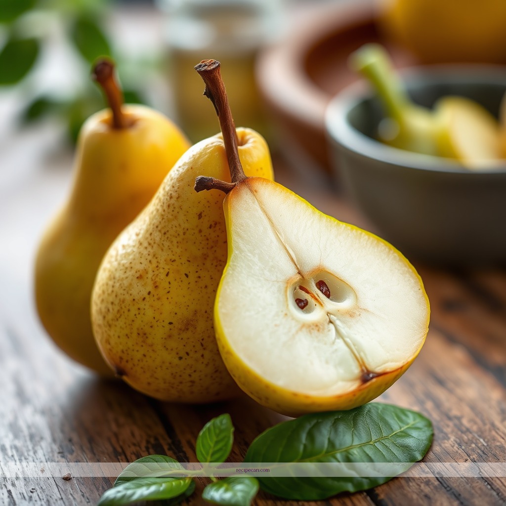 Ingredients - recipe pear juice