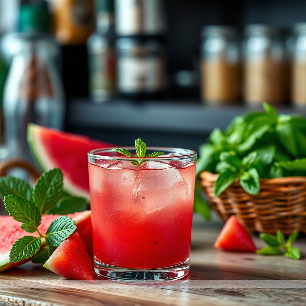 Ingredients - watermelon juice drink recipe