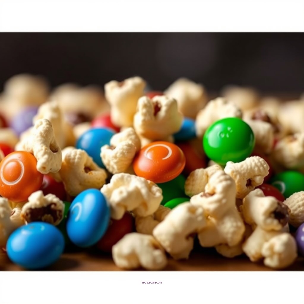 Ingredients - m&m popcorn recipe
