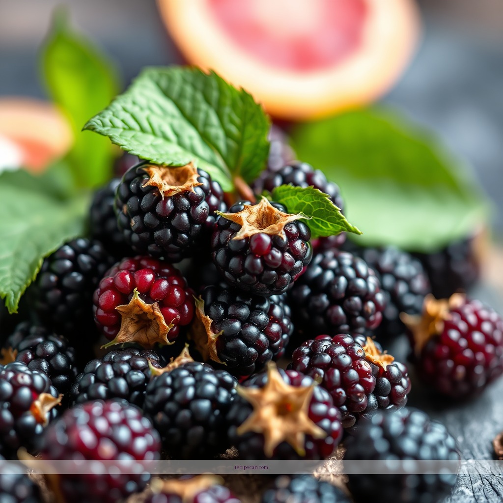 Ingredients - blackberry fruit juice recipe