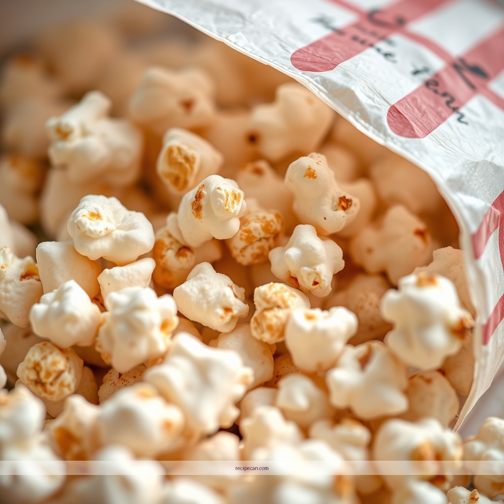 Ingredients - marshmallow and popcorn recipe