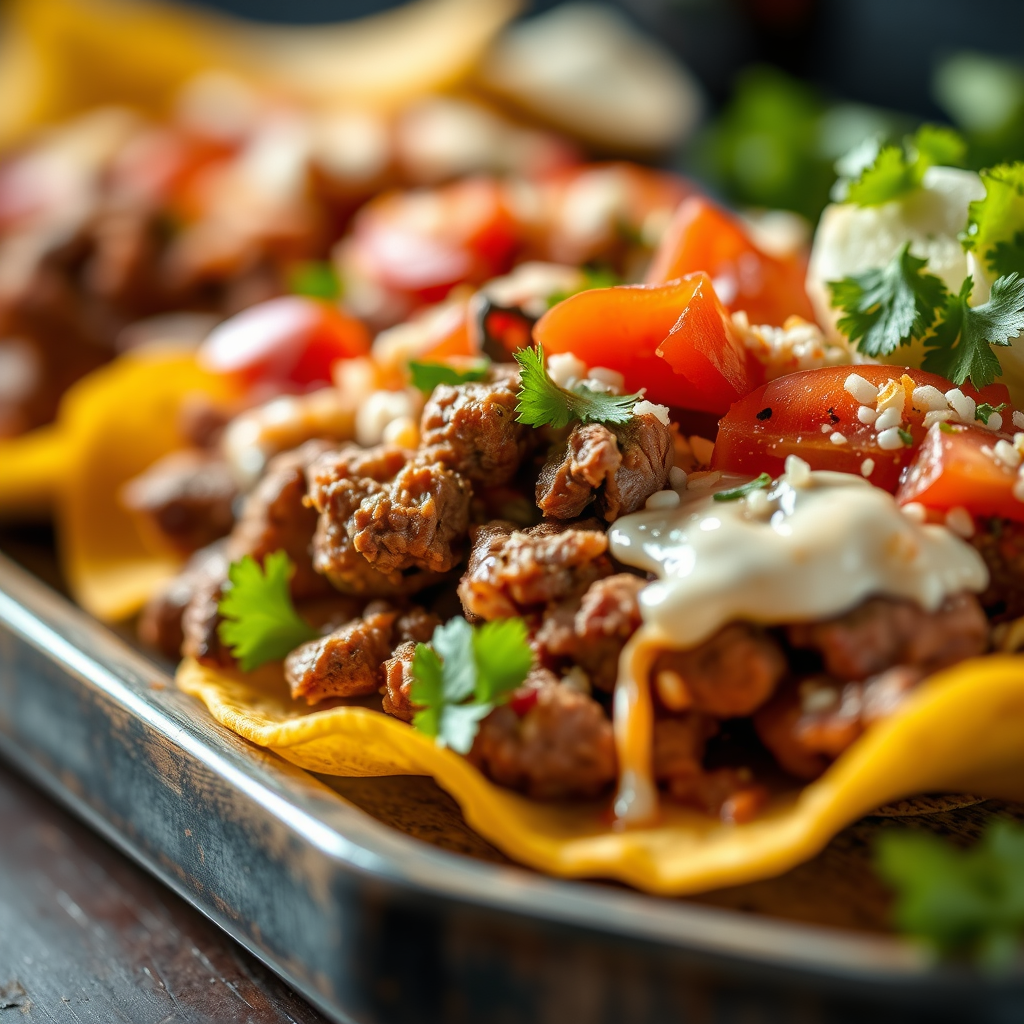 Ingredients - beef nacho recipes