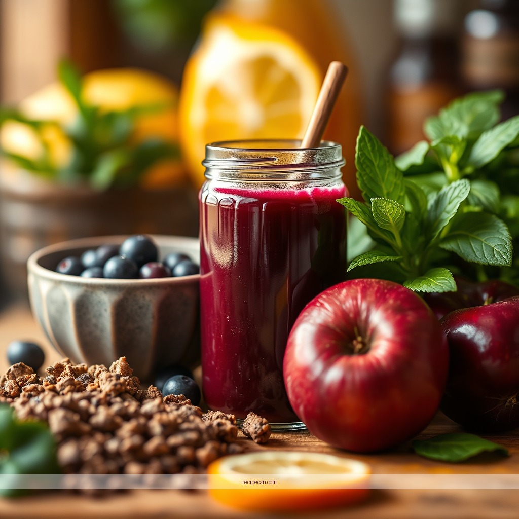 Ingredients - cold pressed juice recipe