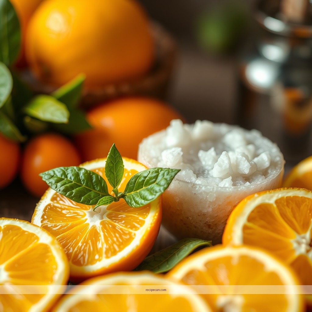 Ingredients - fresh orange juice recipe