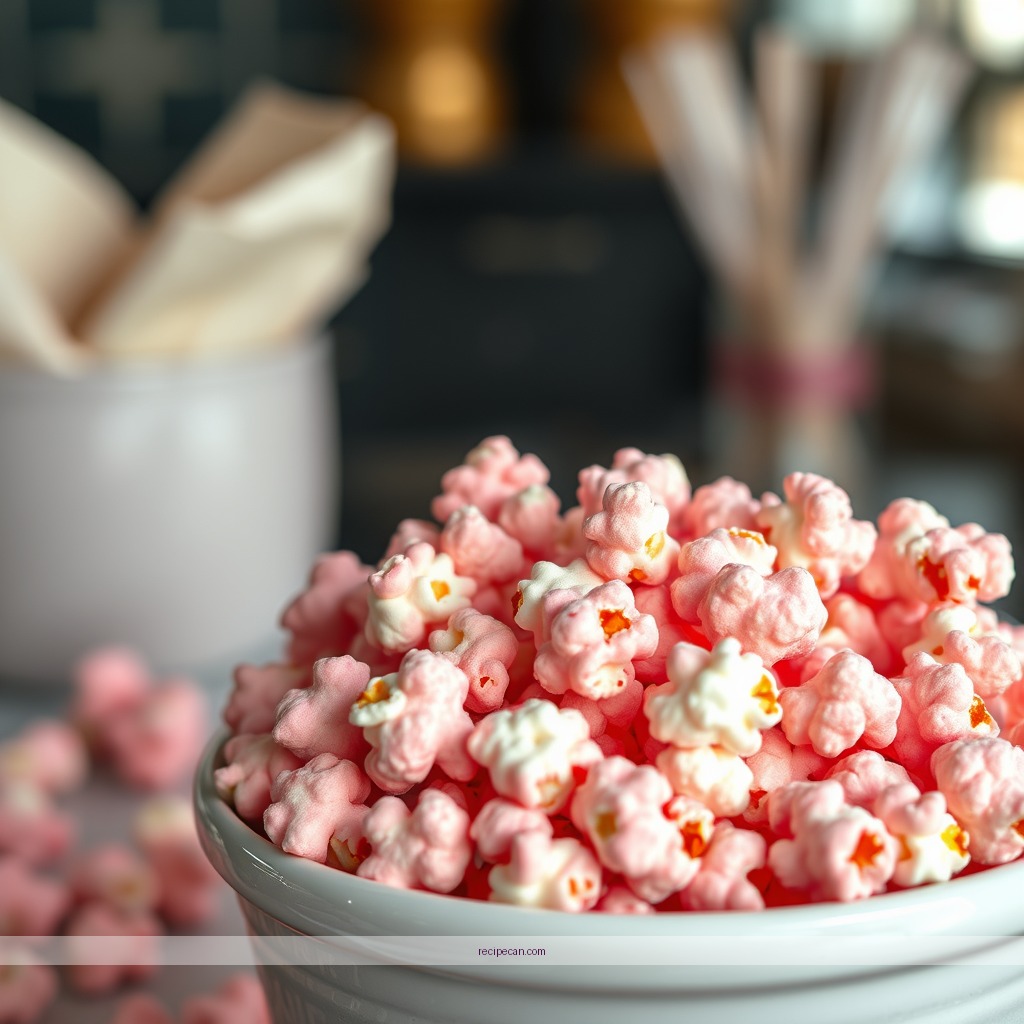 Ingredients - pink popcorn recipe