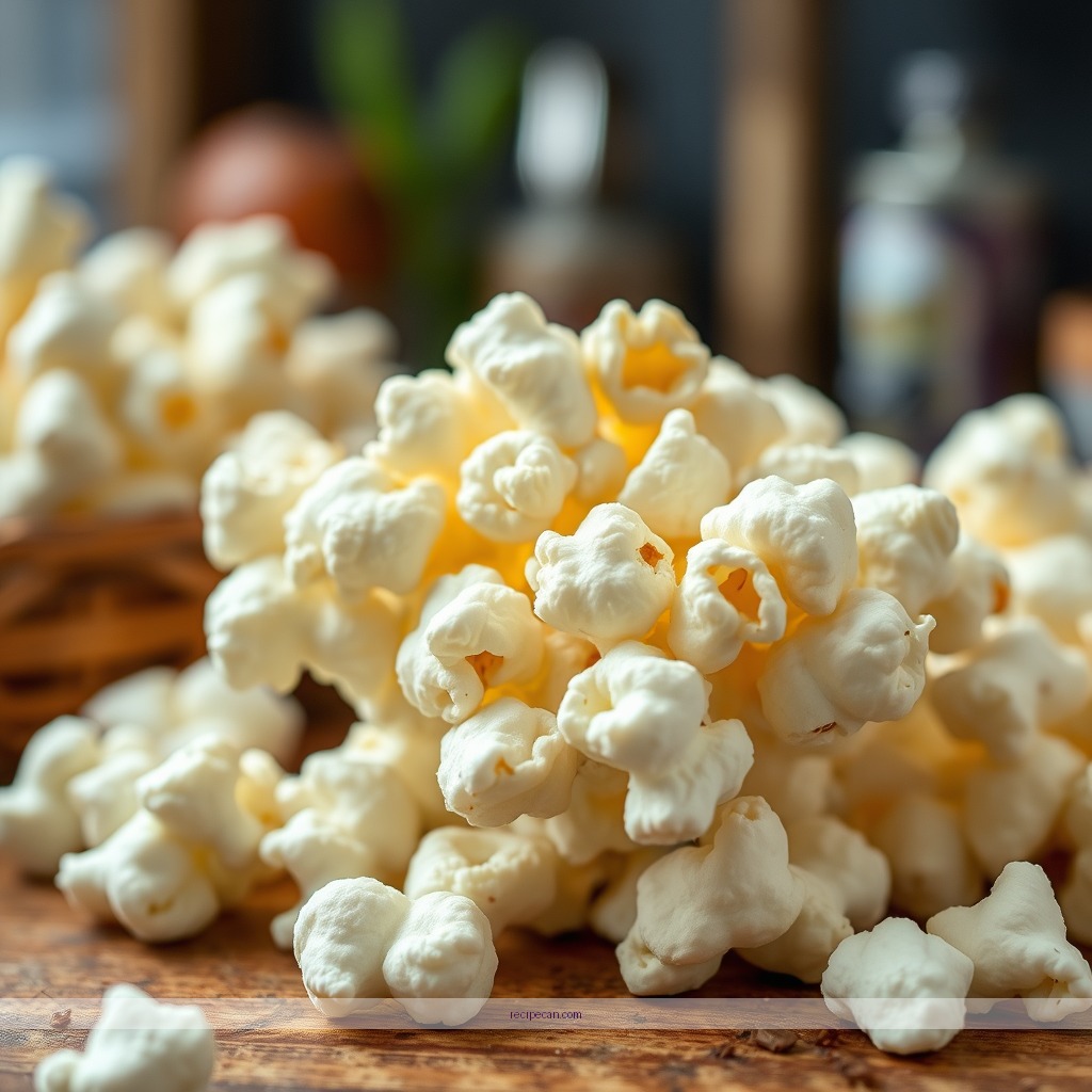 Ingredients - popcorn in coconut oil recipe