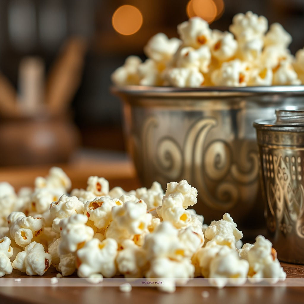 Ingredients - popcorn recipe with white chocolate