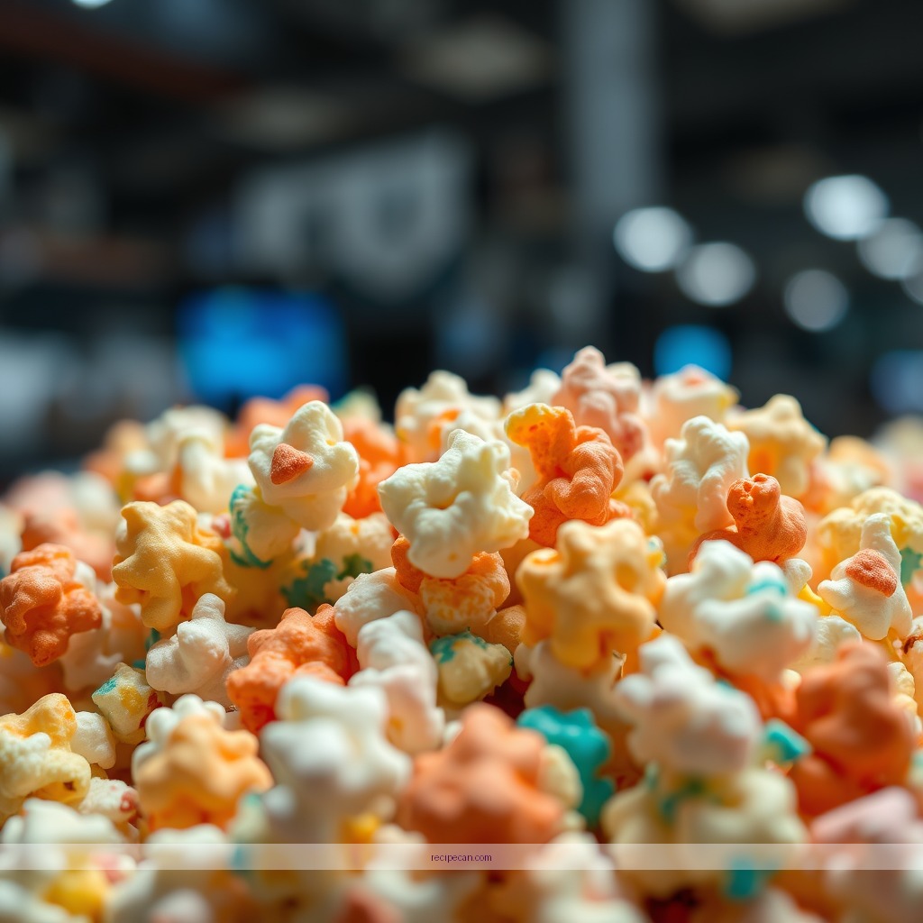 Ingredients - rainbow popcorn recipe