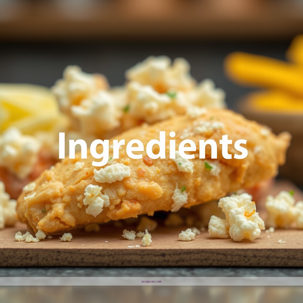Ingredients - recipe for popcorn chicken