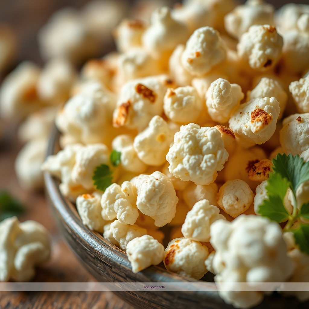 Ingredients - cauliflower popcorn recipe