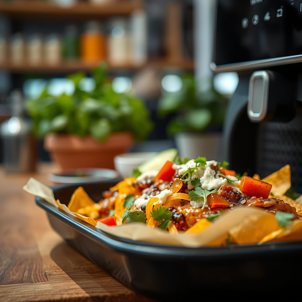 Ingredients - air fryer nacho recipe