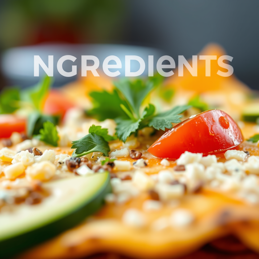 Ingredients - cheesy nachos recipe