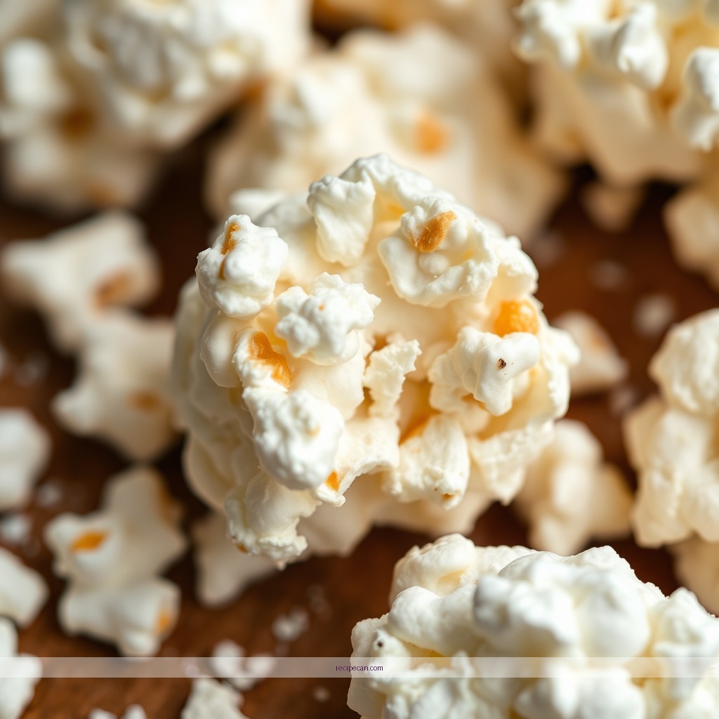 Ingredients - popcorn marshmallow balls recipe
