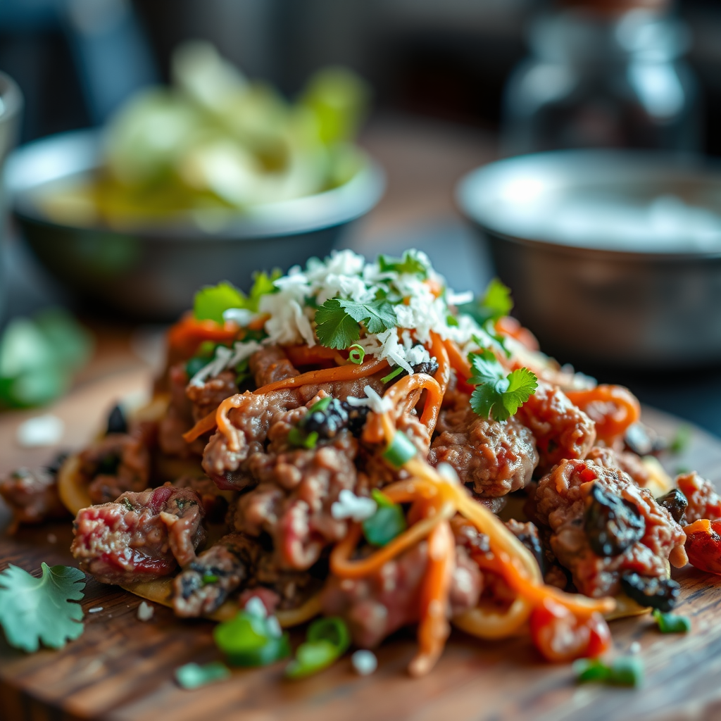 Ingredients - ground beef for nachos recipe