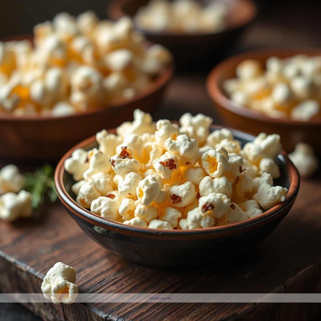 Ingredients - savoury popcorn recipes