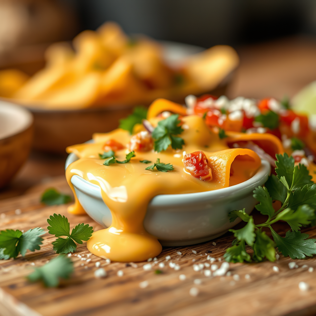 Ingredients - nacho recipe with cheese sauce