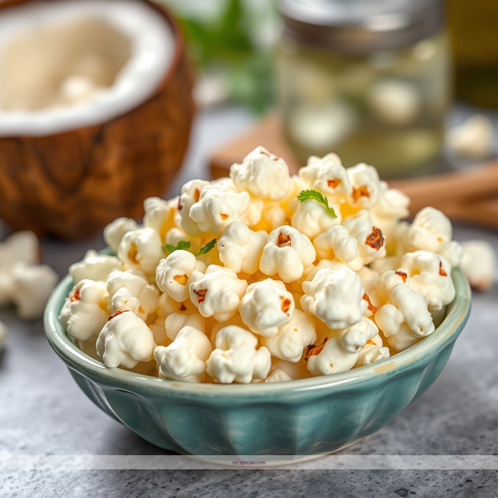 Ingredients - coconut oil on popcorn recipes