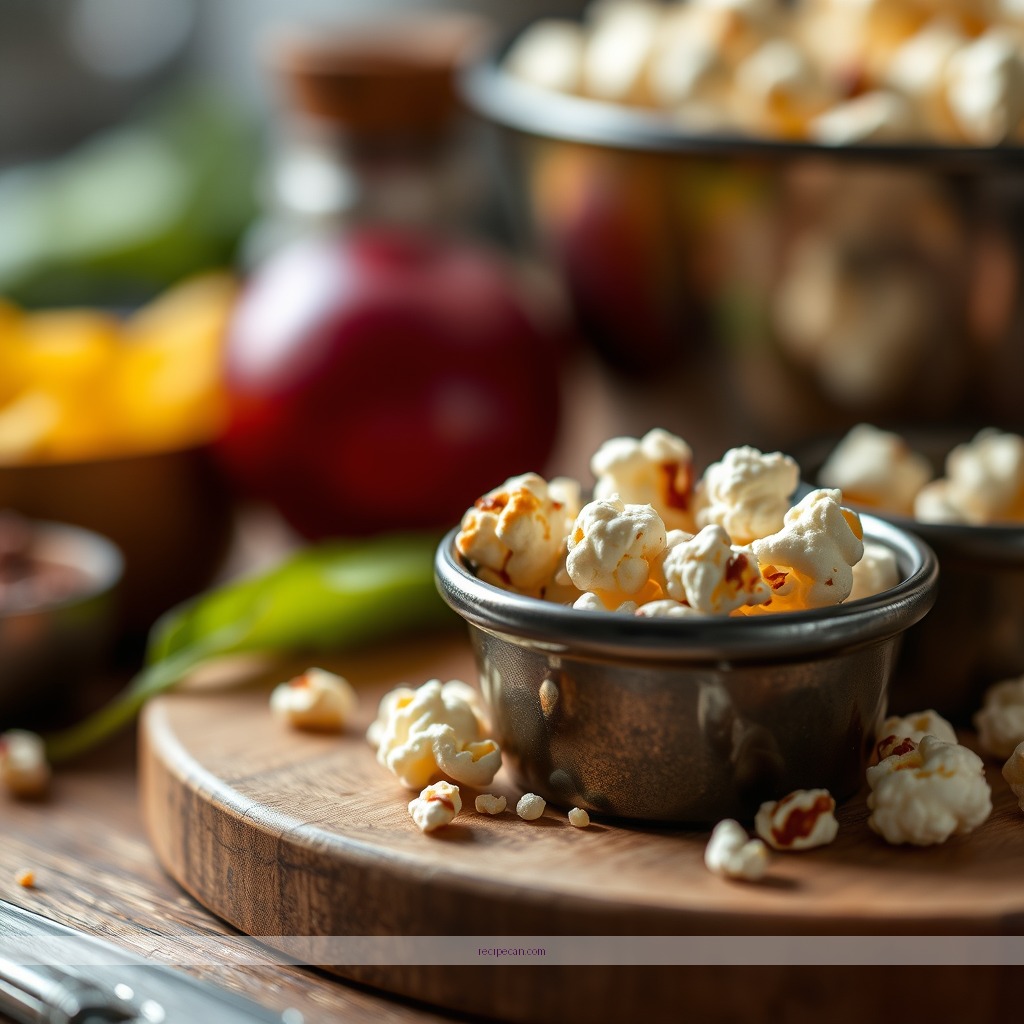 Ingredients - flavored popcorn recipe