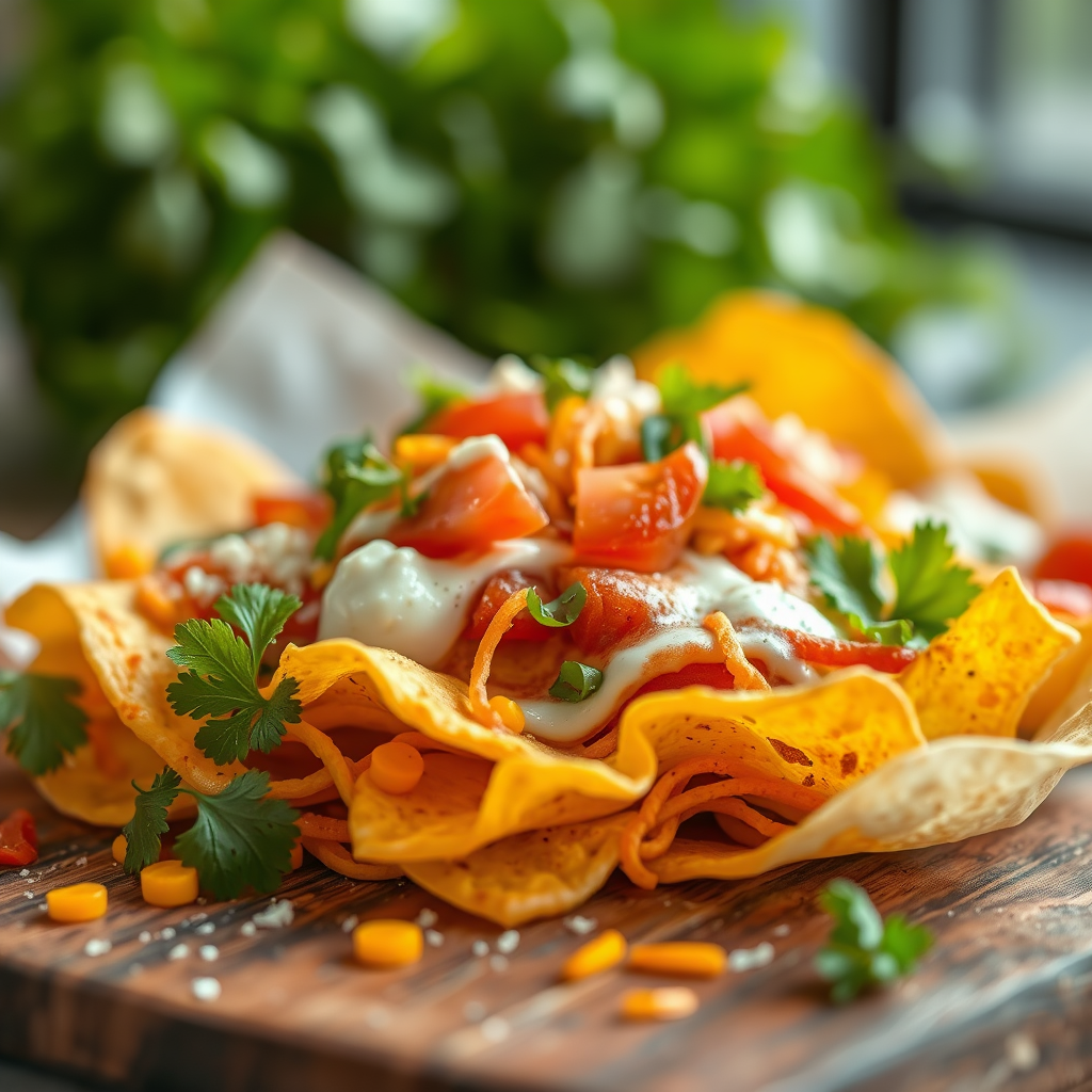 Ingredients - recipe with nachos