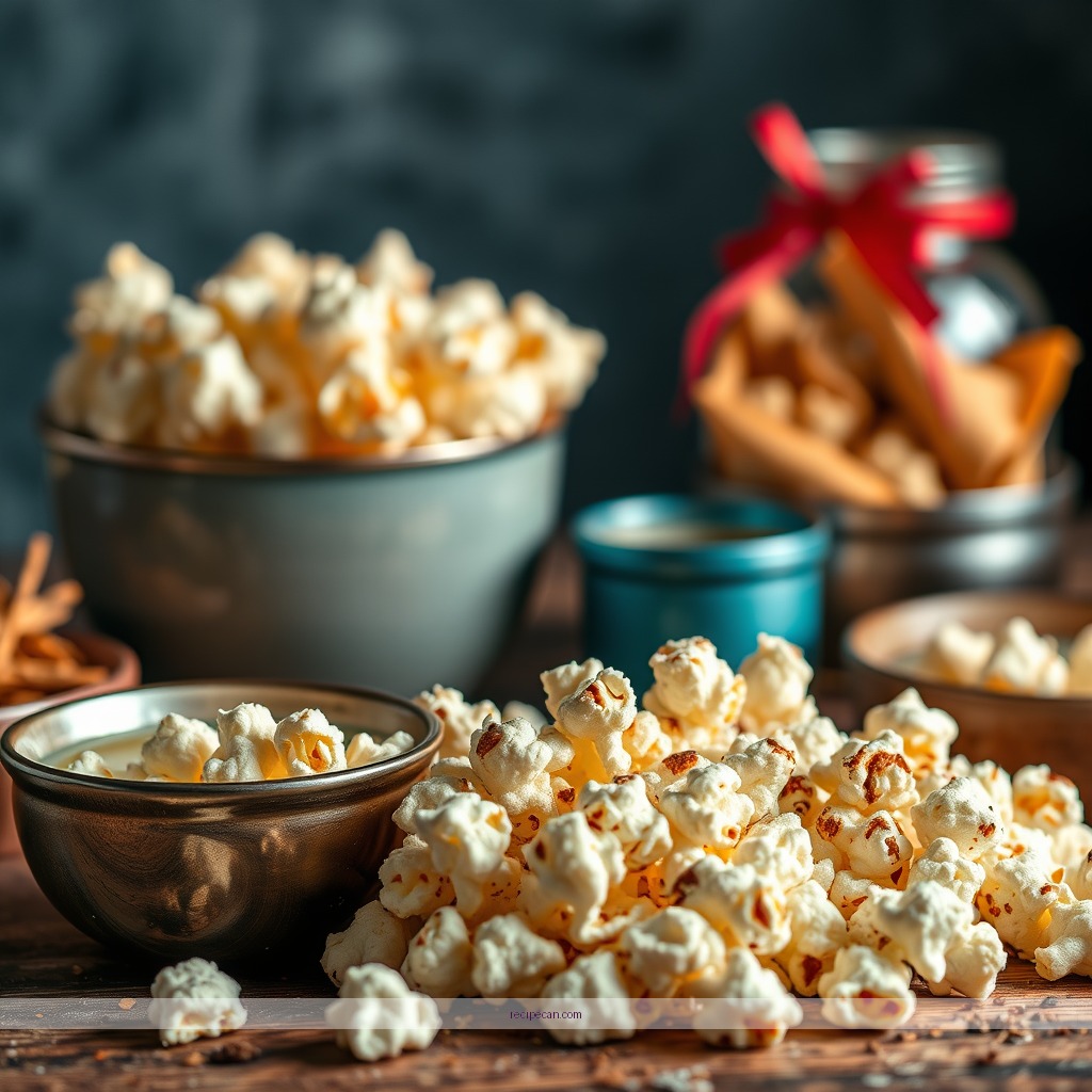 Ingredients - holiday popcorn recipe