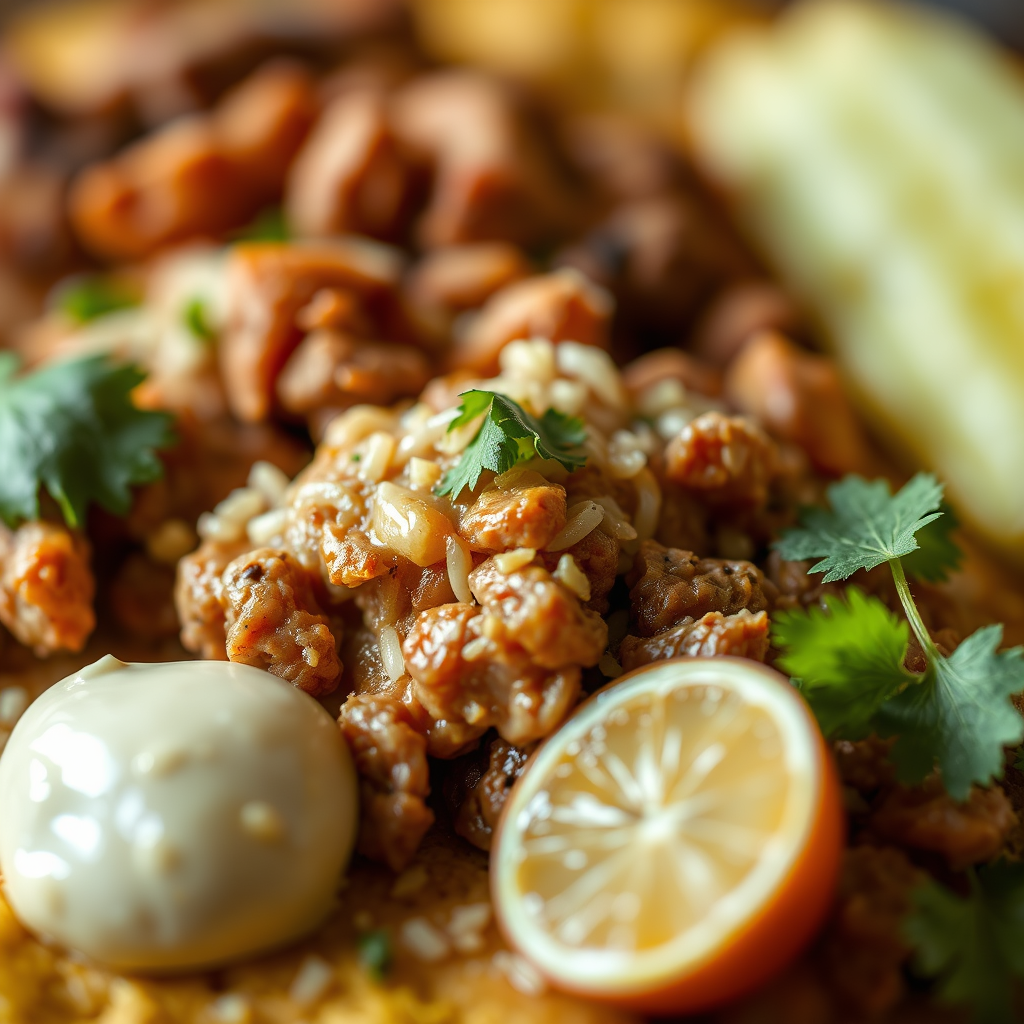 Ingredients - recipe nachos with ground beef