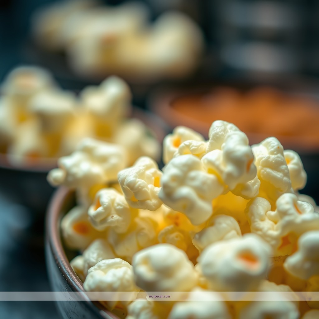 Ingredients - popcorn and white chocolate recipe