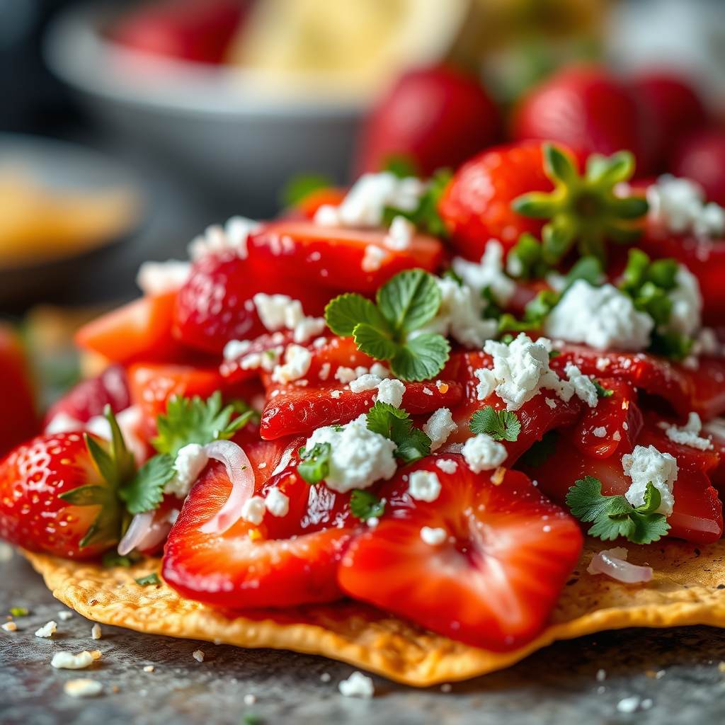 Ingredients - strawberry nachos recipe
