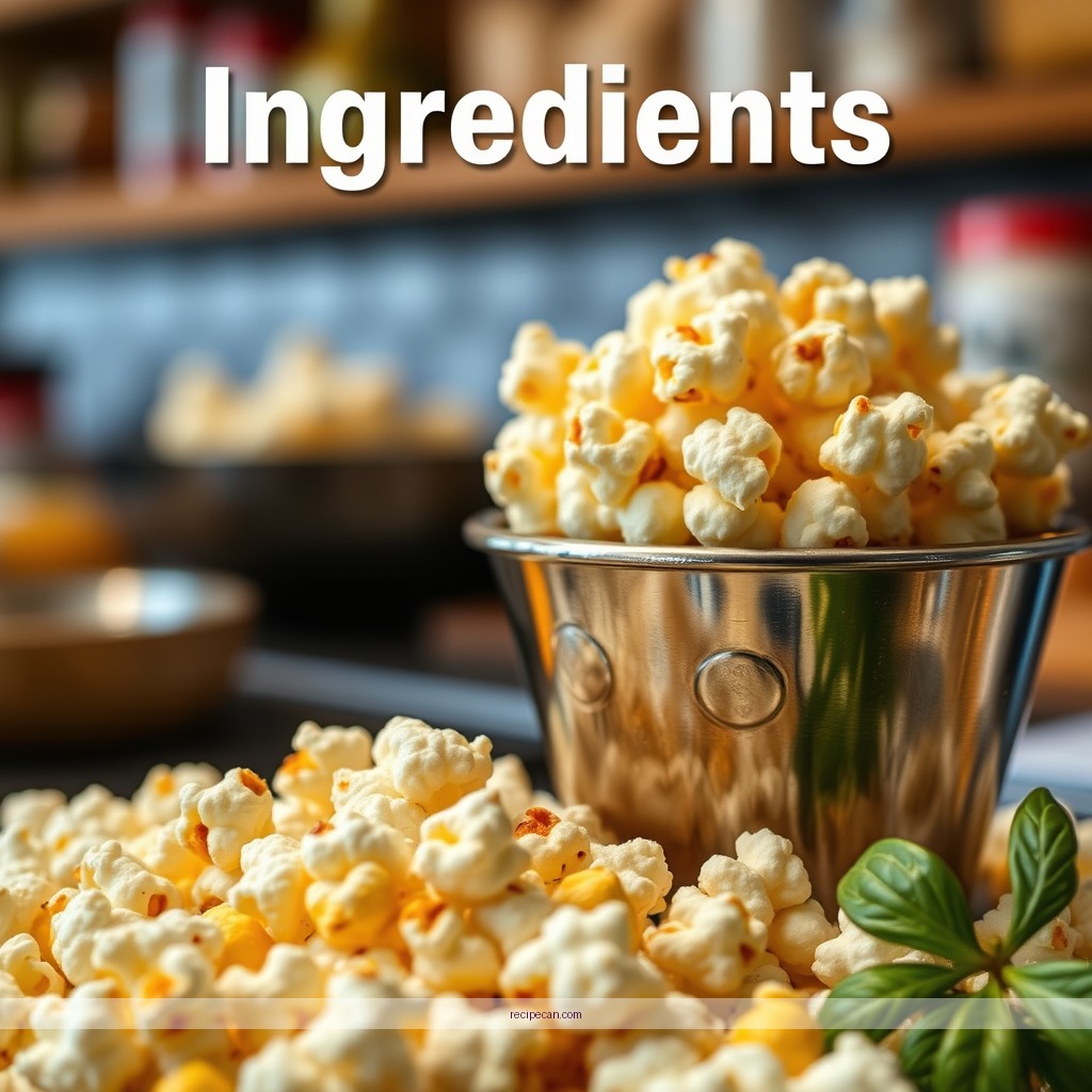 Ingredients - popcorn flavor recipes