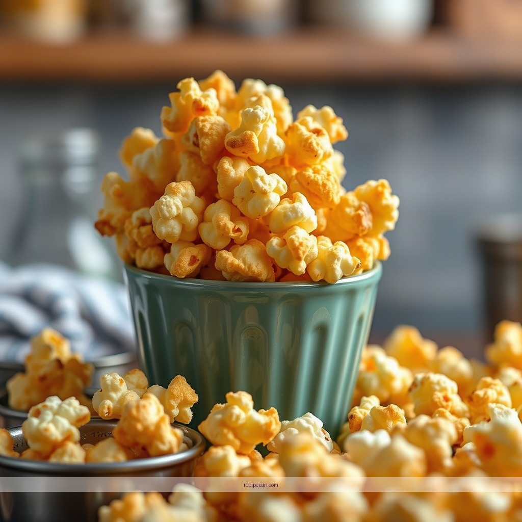Ingredients - puffed caramel popcorn recipe