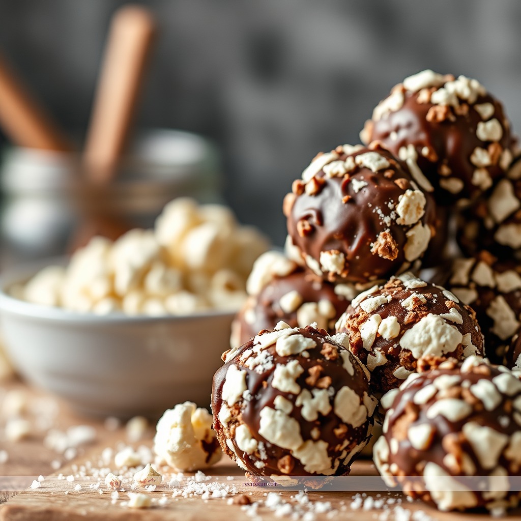 Ingredients - recipe for chocolate popcorn balls