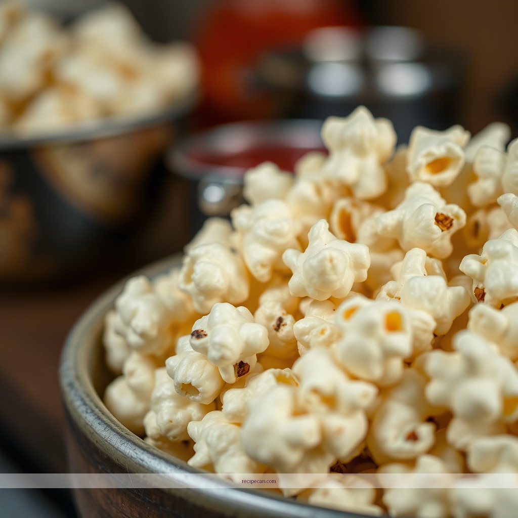 Ingredients - recipe popcorn