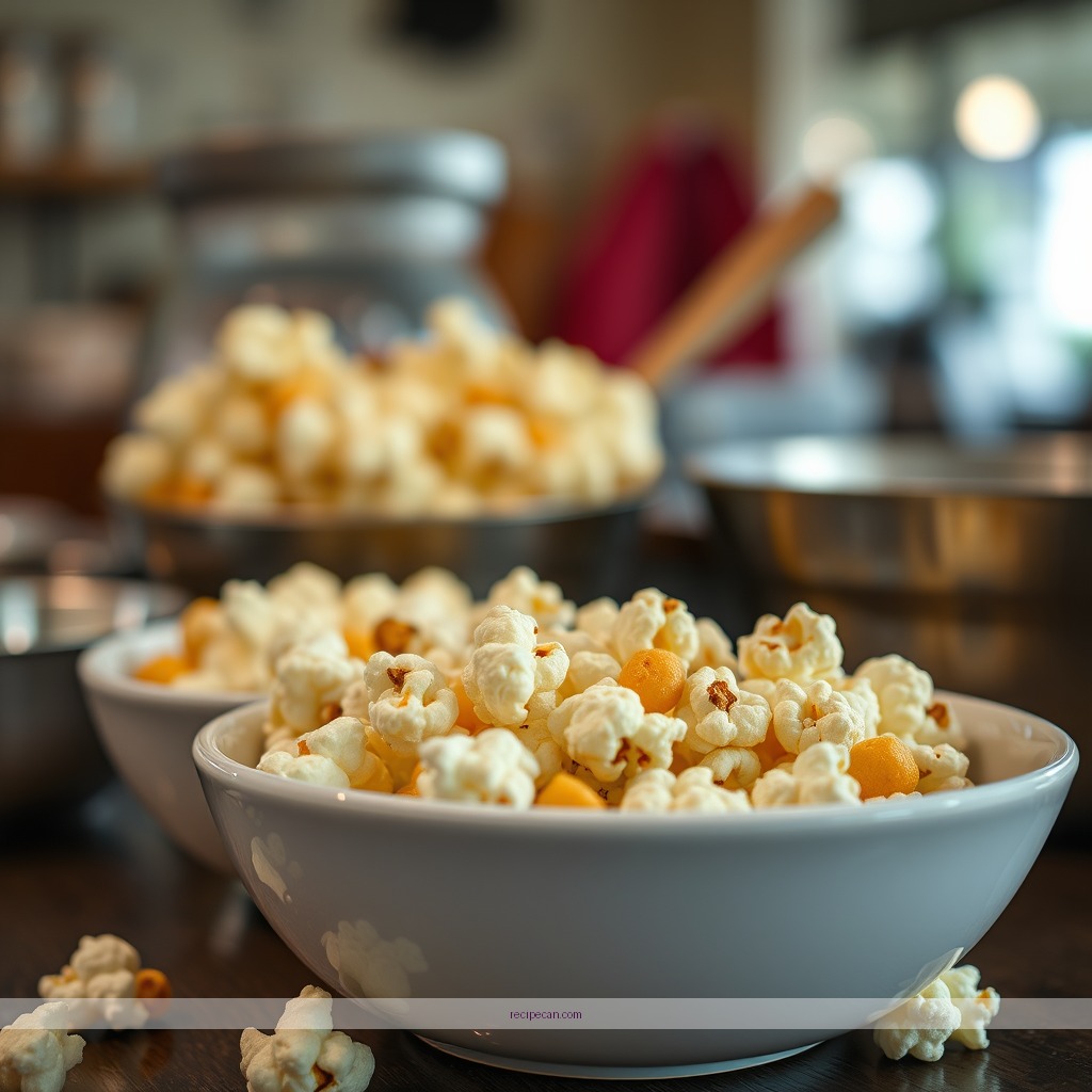 Ingredients - sticky popcorn recipe